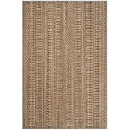 Safavieh Infinity Power Loomed Small Rectangle Rug- Beige - Taupe- 4 x 6 ft. INF583T-4